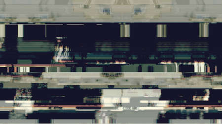 Data glitch random digital signal malfunction. High resolution illustration 11087 from a series of...