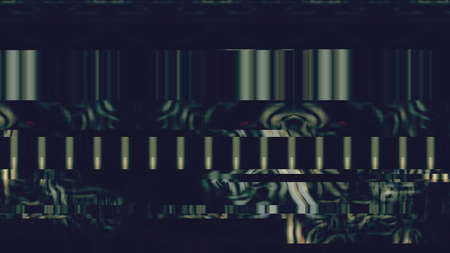 Data glitch random digital signal malfunction. High resolution illustration 11092 from a series of abstract futuristic technology.の写真素材