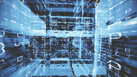 Futuristic digital technology screen display. High resolution illustration 11116 from a series of...
