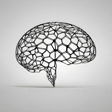 This is an artistic representation of a human brain, created using a combination of black and white colors. The image features a close-up view of the brain, showcasing its intricate structure and design. The brains surface is covered with numerous small bumps or protrusions, which give it a textured appearance. This unique artwork highlights the complexity and beauty of the human brain, making it an interesting visual piece for those who appreciate the wonders of the natural world.の素材