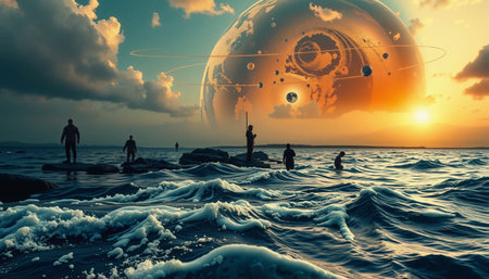 Colossal Planet Over Ocean Horizonの素材