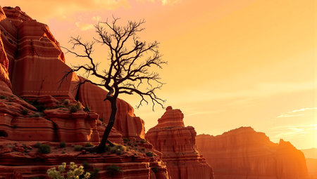 Desert Twilight and Lonely Treeの素材