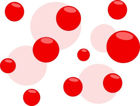 pink and red ballsのイラスト素材