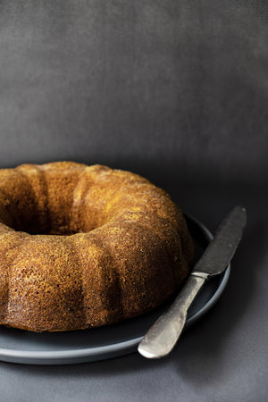 Fresh homemade pumpkin bundt cake