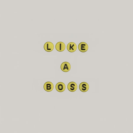 Like a boss word beads alphabet