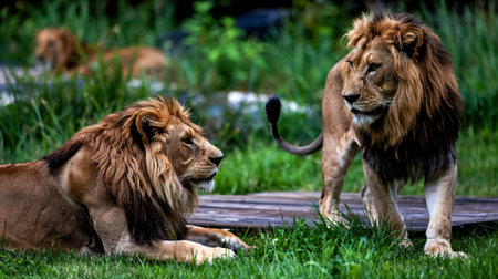 Southern African lionの写真素材