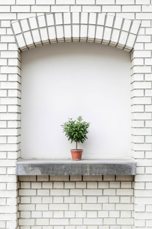 White brick wall