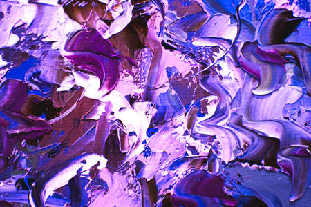 The oil paint multicolored texture on canvas. Abstract art background. Rough brushstrokes of paint....