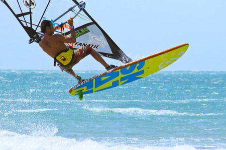 Extreme Windsurfing tricksのeditorial素材