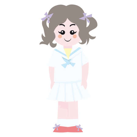 Doll retro vector illustrationのイラスト素材
