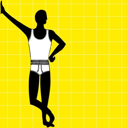 underwear men dress set vector illustrationのイラスト素材