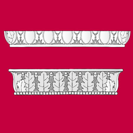 ornament illustration art classic roman Greeceのイラスト素材