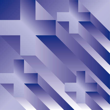mosaic 3D abstract background - vector illustration のイラスト素材
