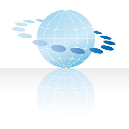 Globe concept icon web internet illustrationのイラスト素材