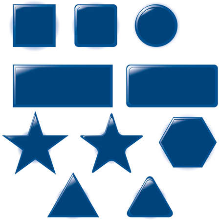 Set of bubbles icons symbols talk glossy speech thought のイラスト素材