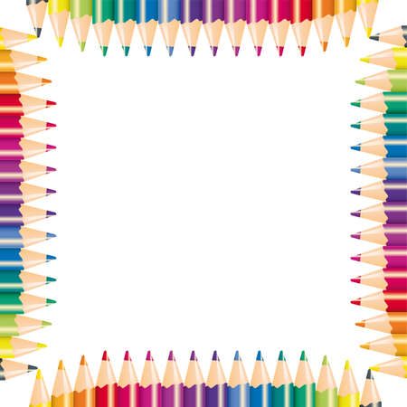 Color pencils,  illustration のイラスト素材