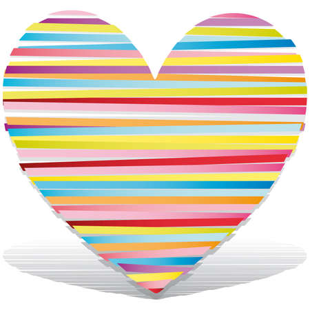 heart Illustration icons symbols Valentine day のイラスト素材