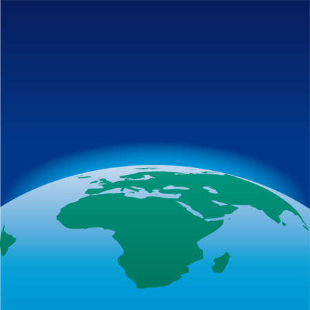 Globe AFRICA concept icon web internet  illustrationのイラスト素材