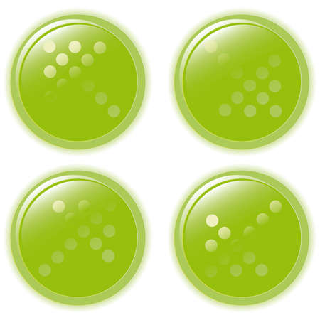 illustration green environmental bubble on whiteのイラスト素材