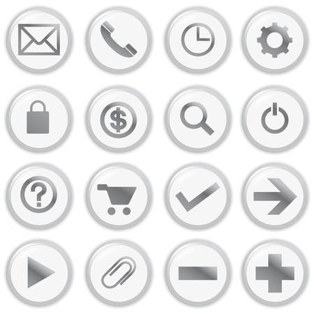 web computer bubble Icons, File pictogramのイラスト素材