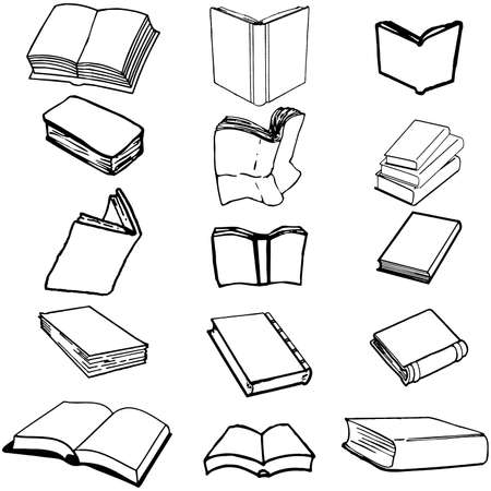 Books のイラスト素材