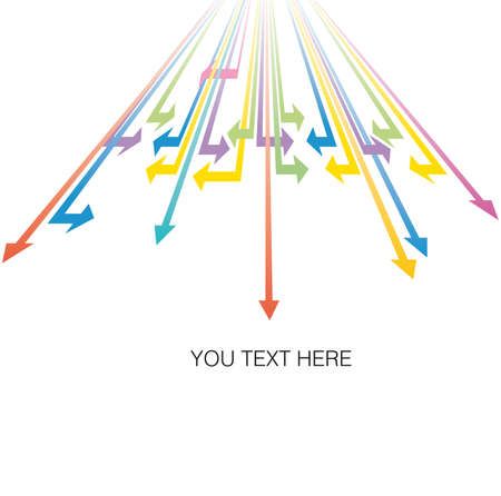 illustration with arrowsのイラスト素材