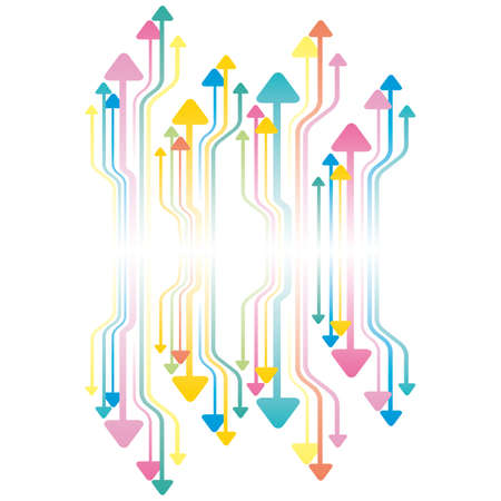 Background illustration with arrows abstractのイラスト素材