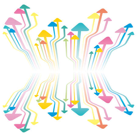 Background illustration with arrows abstractのイラスト素材