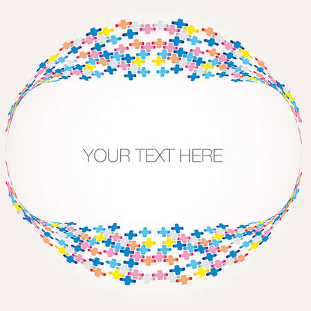 Multicolored dot background point illustrationのイラスト素材