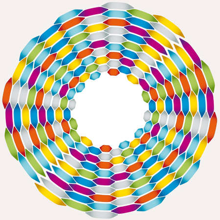 Multicolored dot background point illustrationのイラスト素材