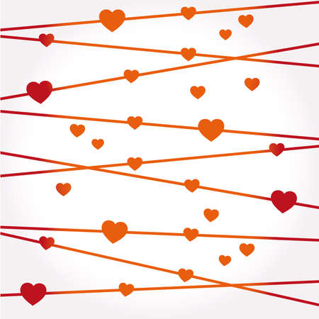 heart Illustration icons symbols Valentine dayのイラスト素材