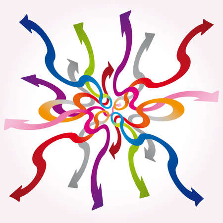 Arrows background abstractのイラスト素材