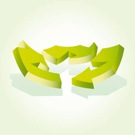 Recycle Arrows. Recycle symbolのイラスト素材