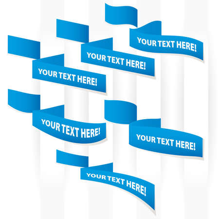 Origami paper banner for you design. Vector.のイラスト素材