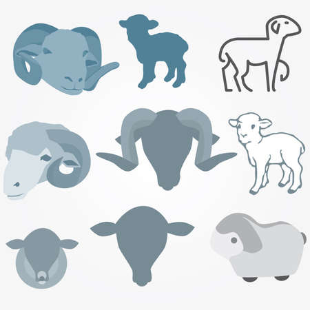 Sheep vectorのイラスト素材