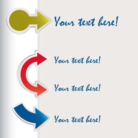 vector arrows setのイラスト素材