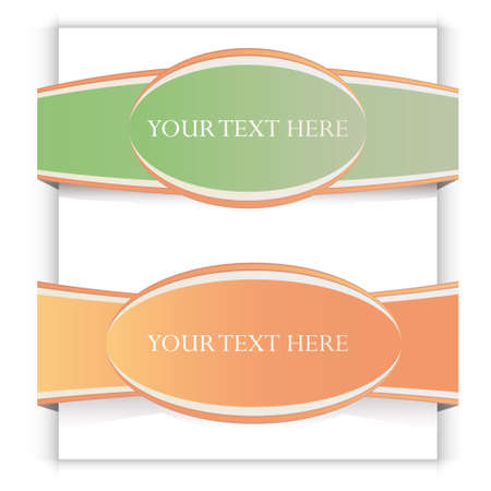 classic vintage ribbons setのイラスト素材