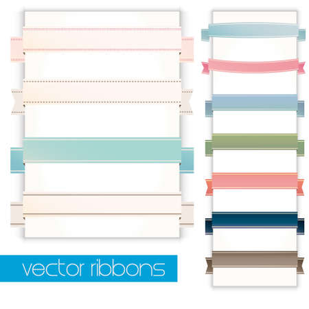 Set of retro ribbons. のイラスト素材
