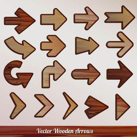 Wooden Arrowsのイラスト素材