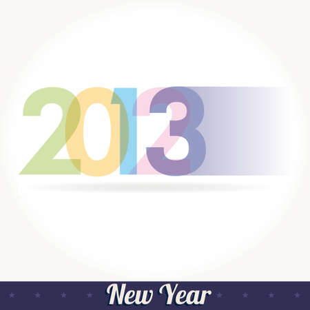New 2013 year greeting card のイラスト素材