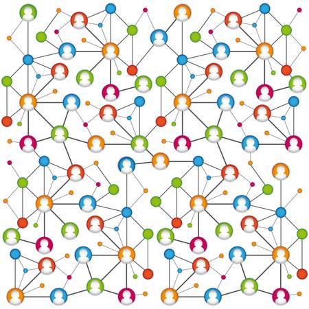 Abstract background scheme of social networkのイラスト素材