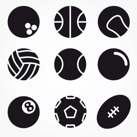 Sport Ball Iconsのイラスト素材