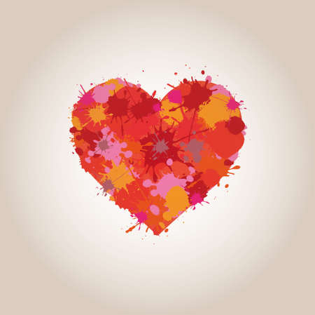 Vector grunge heartのイラスト素材