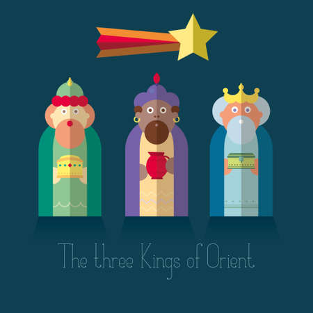 The three Kings of Orient wisemenのイラスト素材