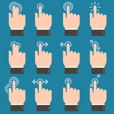 Touch iconsのイラスト素材