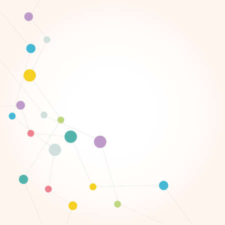 Network communication technology colored backgroundのイラスト素材