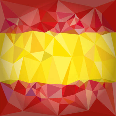Low Poly Spain National Flagのイラスト素材