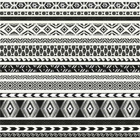 Seamless pattern. illustration for tribal design. Ethnic motif.のイラスト素材