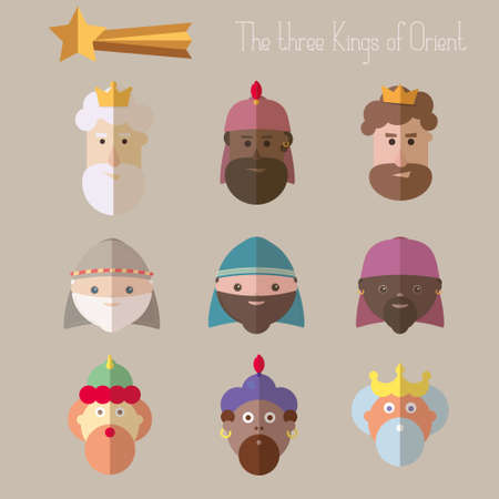 The Three Kings of Orient wisemenのイラスト素材