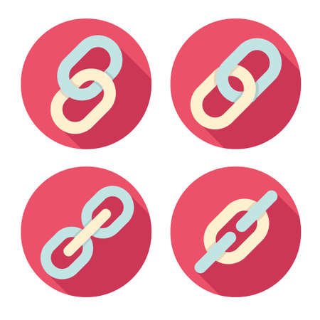Links symbols icons setのイラスト素材